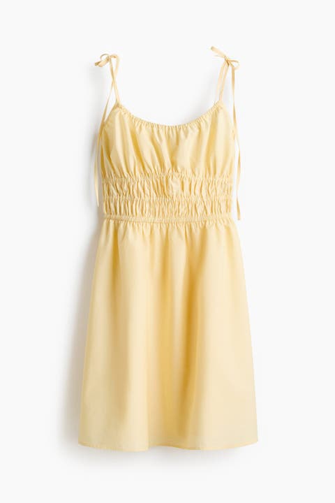 Tie-strap Cotton Dress