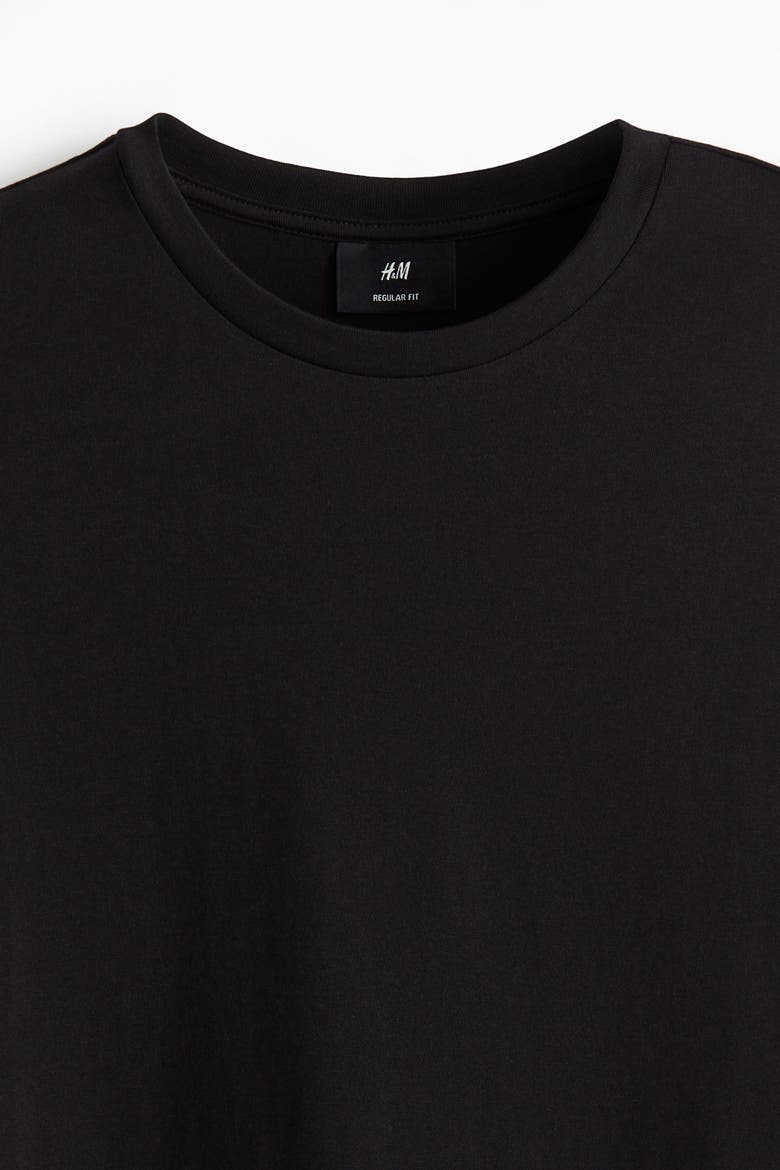 5-pack Regular Fit T-shirts, Alternate, color, Black