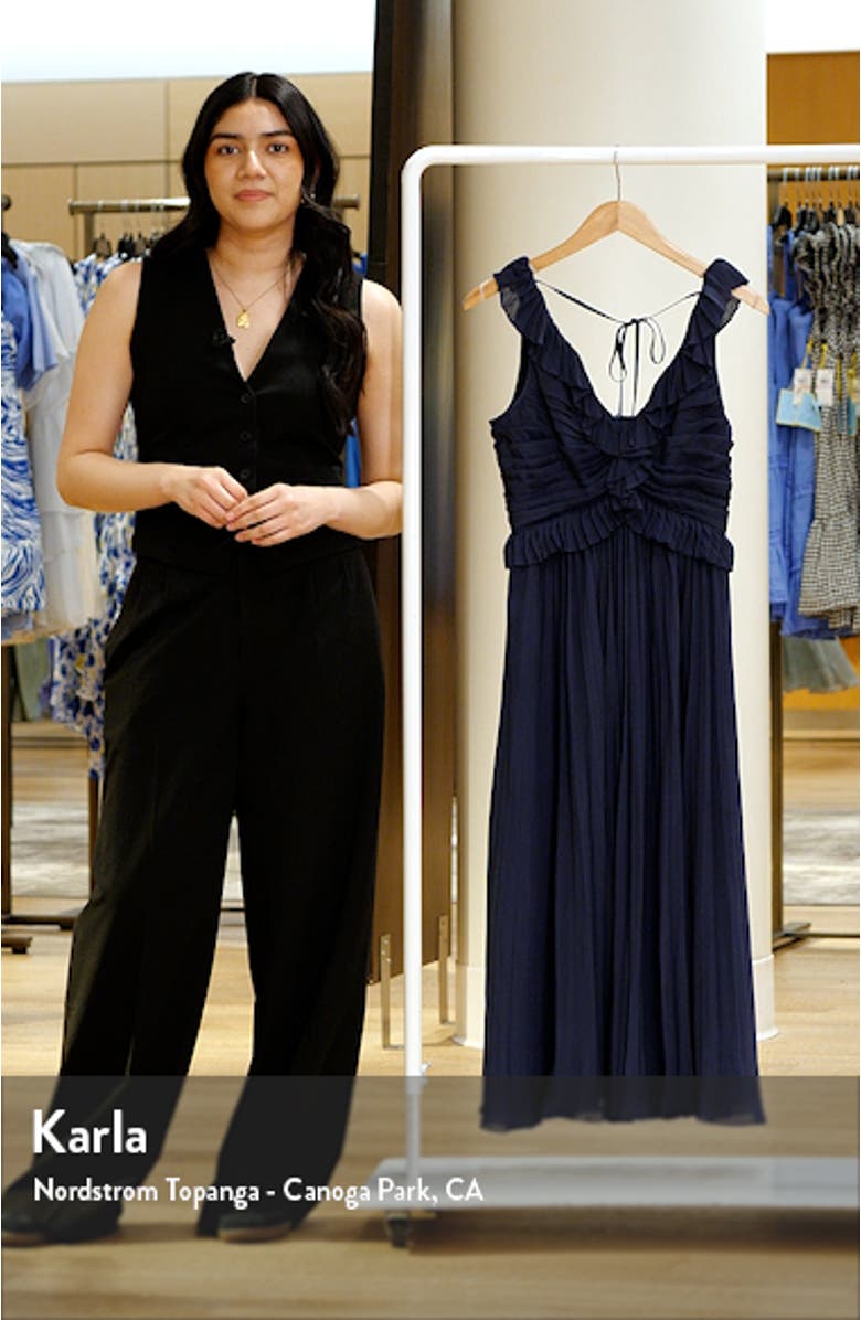 Callowary Ruffle Detail Midi Dress, sales video thumbnail