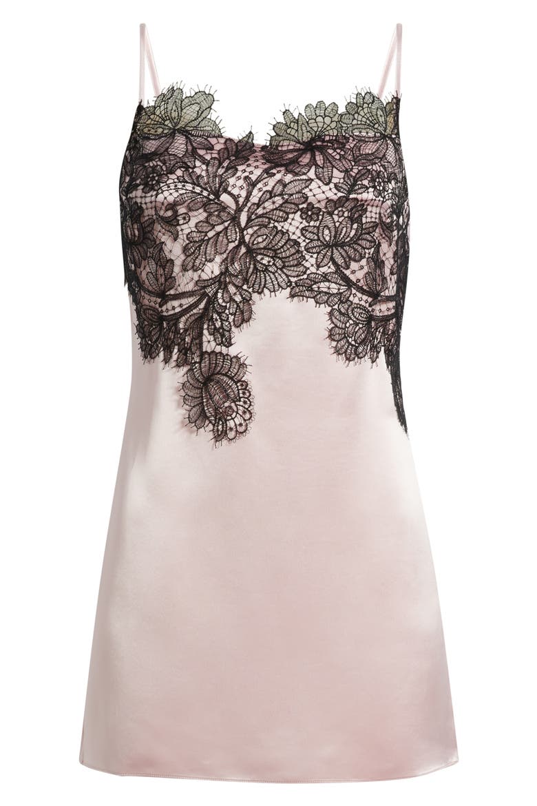Lucia Lace Minidress, Main, color, FAIRYFLOSS/ BLACK