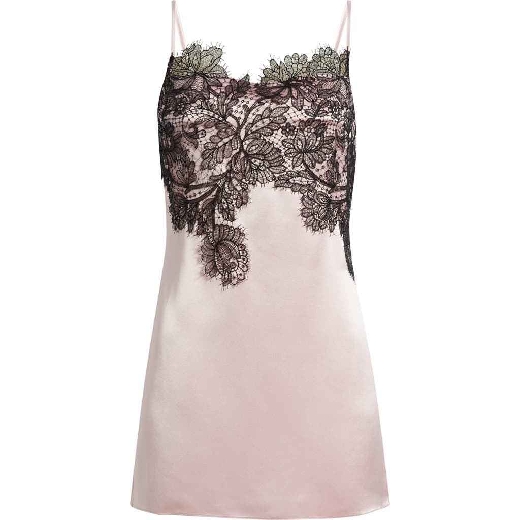 Shona Joy Lucia Lace Minidress In Fairyfloss/black
