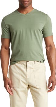 T.R. PREMIUM Solid V-Neck T-Shirt