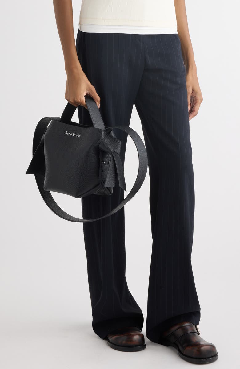 Acne Studios Mini Musubi Leather Shoulder Bag, Alternate, color,