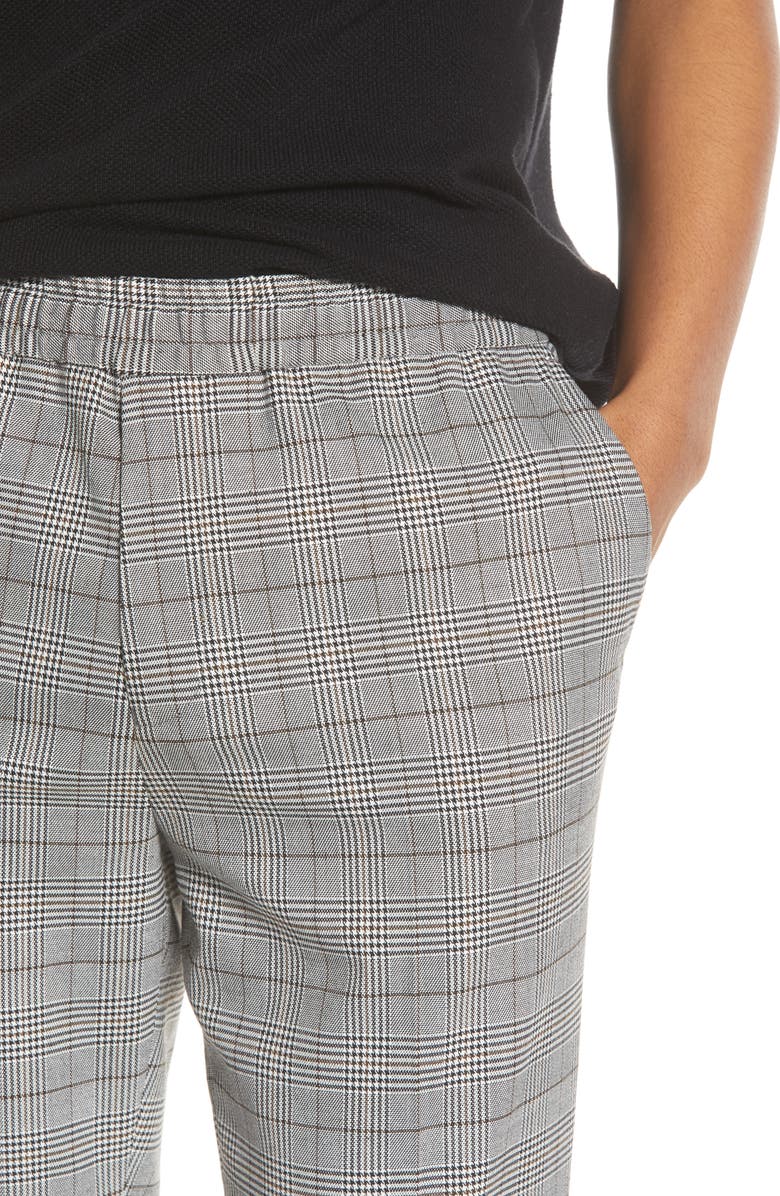 Topman Glen Plaid Dress Pants, Alternate, color,