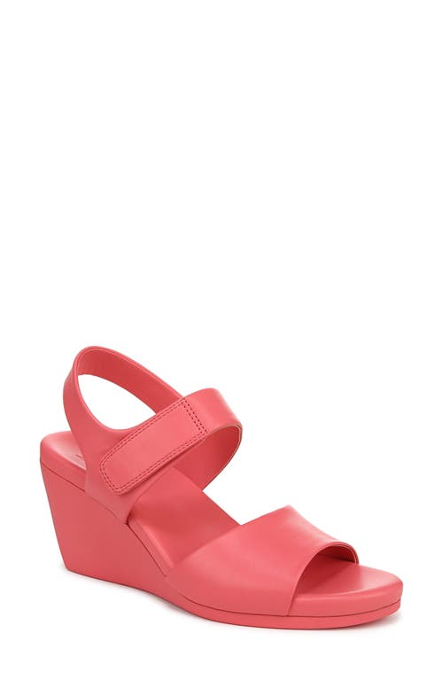 Naturalizer Imani Slingback Platform Wedge Sandal In Sunset Coral