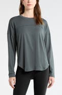Zella Sueded High-Low Long Sleeve T-Shirt