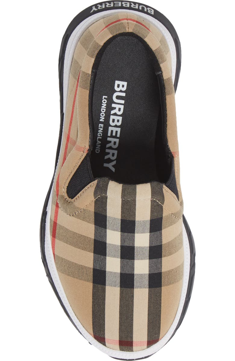 Burberry Brety Check Slip-On Sneaker, Alternate, color,
