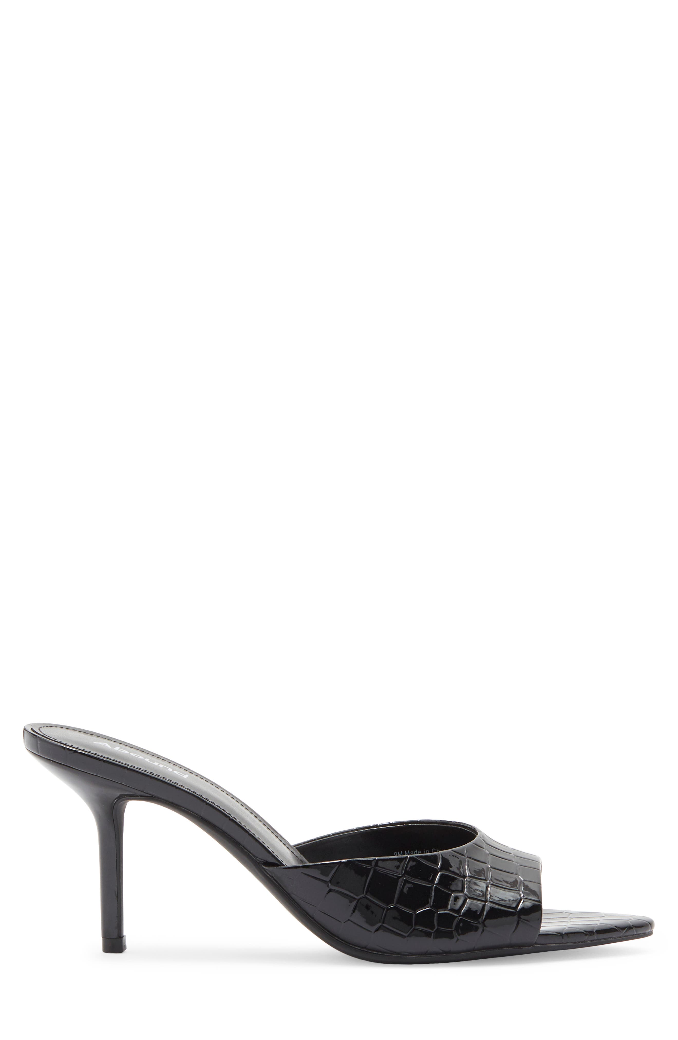 Orchid Slide Sandal, Alternate, color, BLACK CROCO