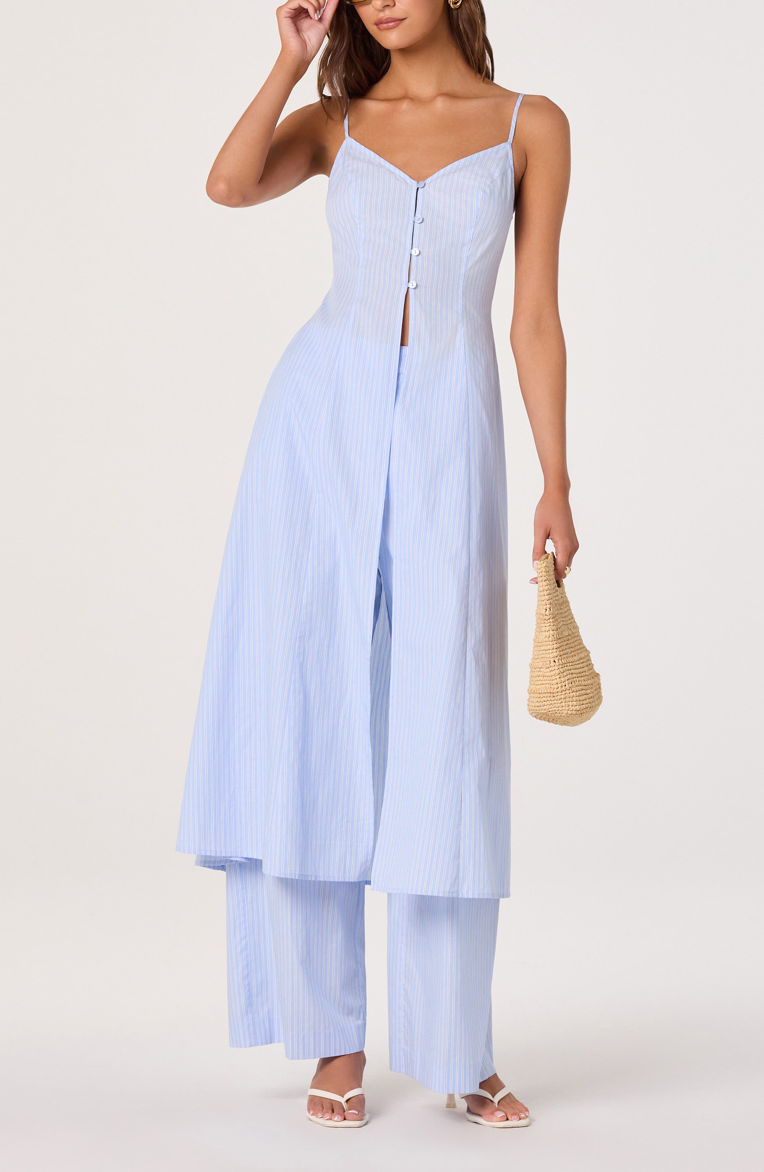 selected BLUE PINSTRIPE