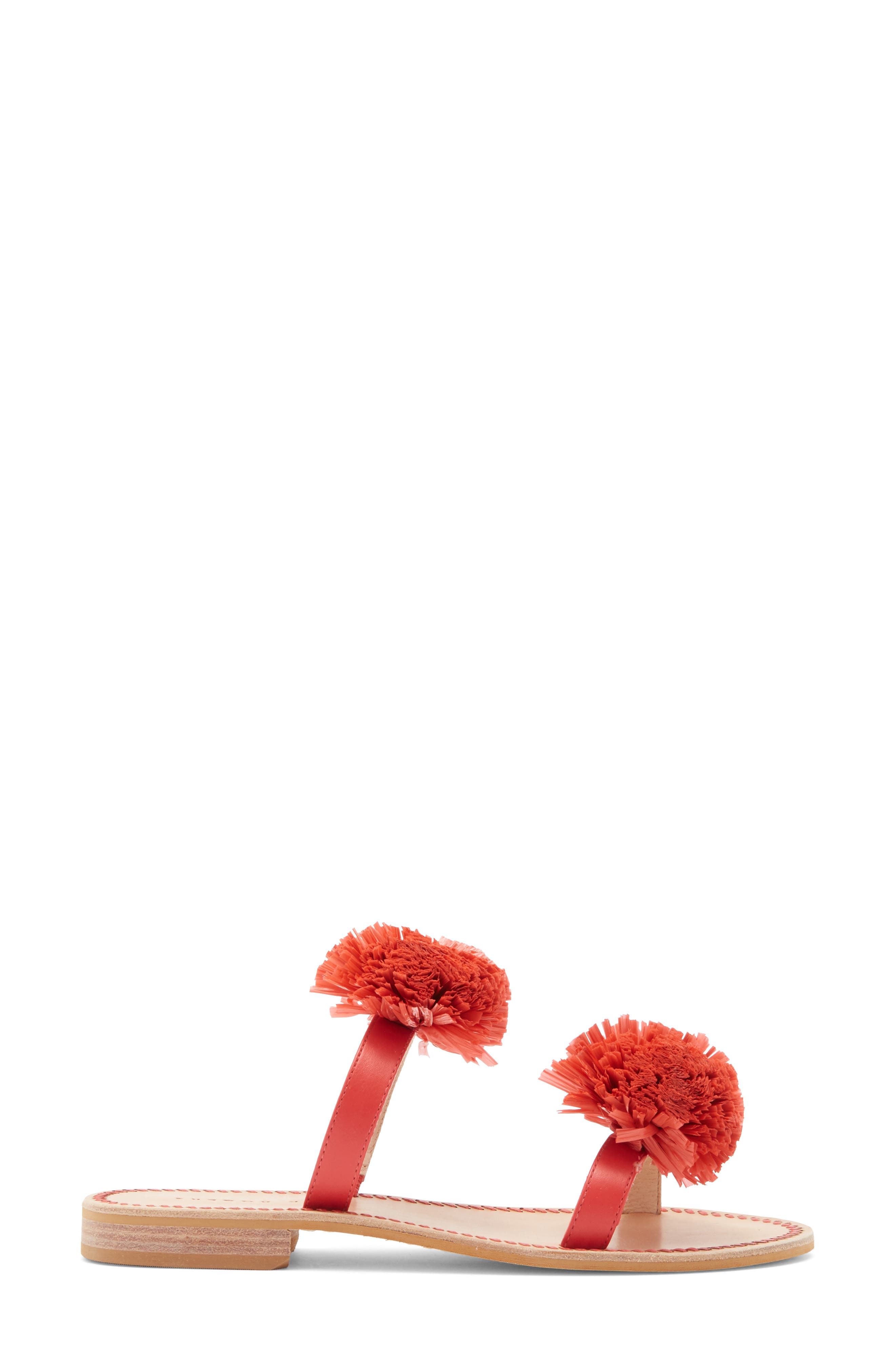 Daffodil Sandal, Alternate, color, FIRE RED