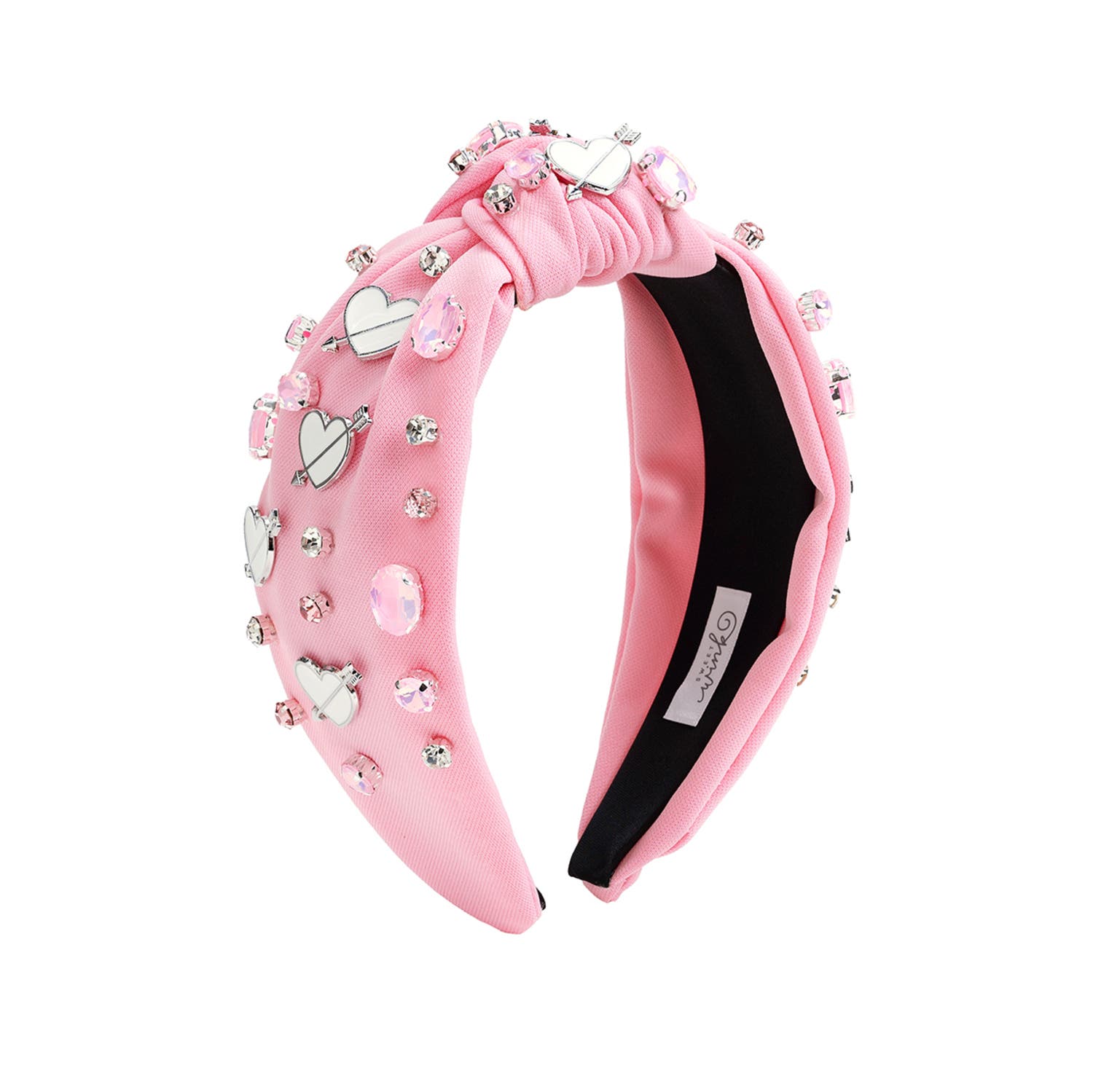 Sweet Wink Pink Valentine's Day Gemstone Headband in Ballet Pink at Nordstrom