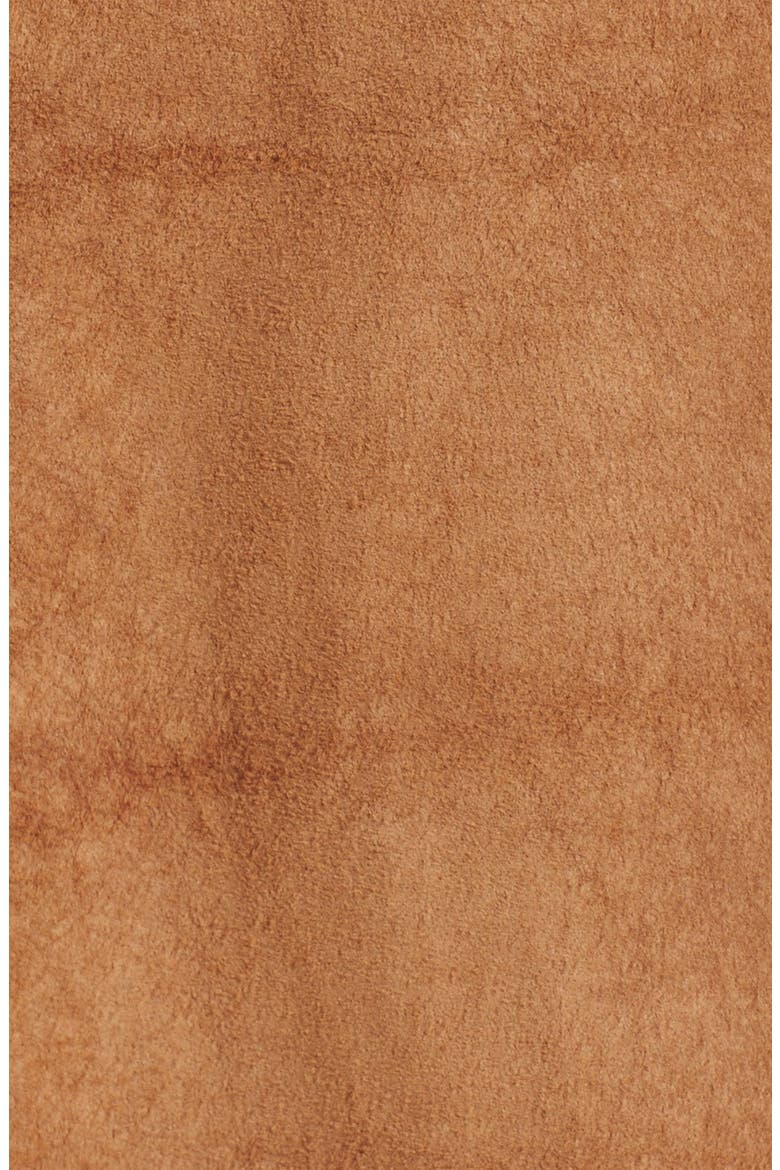 'Pemma' Suede Midi Skirt, Alternate, color, CHESTNUT