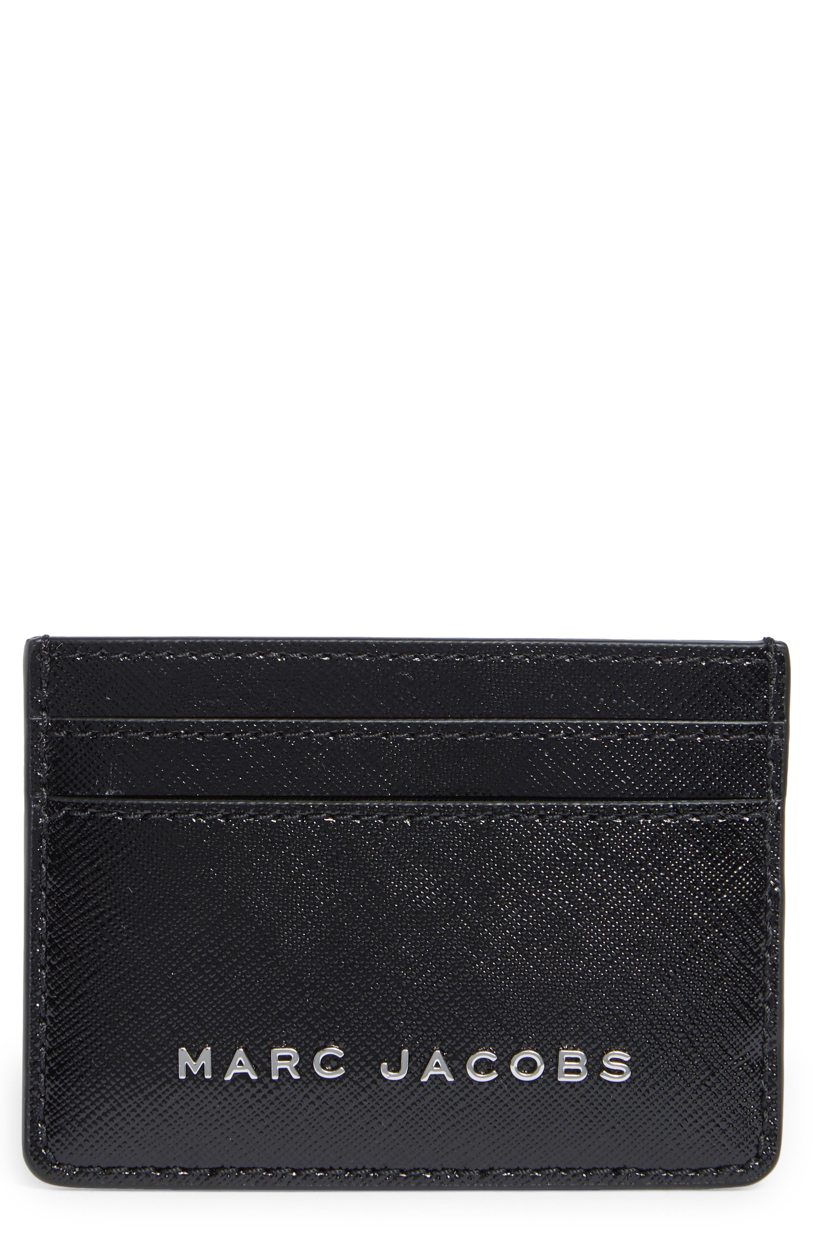 Saffiano Groove Leather Card Case