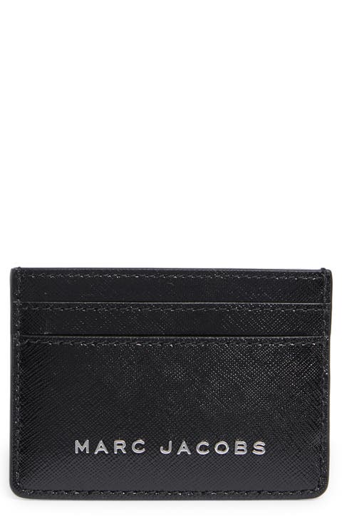 Saffiano Groove Leather Card Case