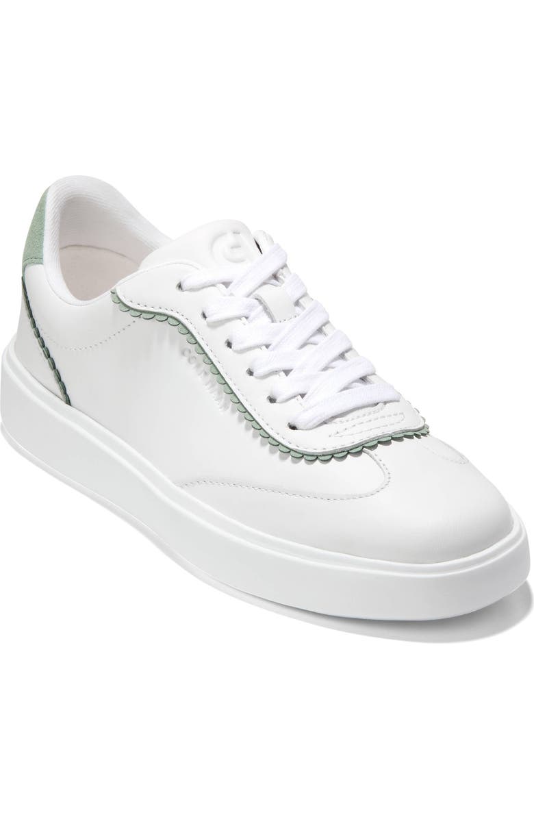 Cole Haan Grand Crosscourt Sneaker, Main, color, White Leather / Lily Pad Suede