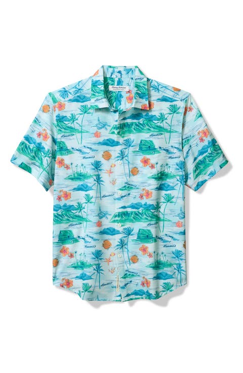 Bahama Coast Playa Grande IslandZone® Short Sleeve Button-Up Shirt