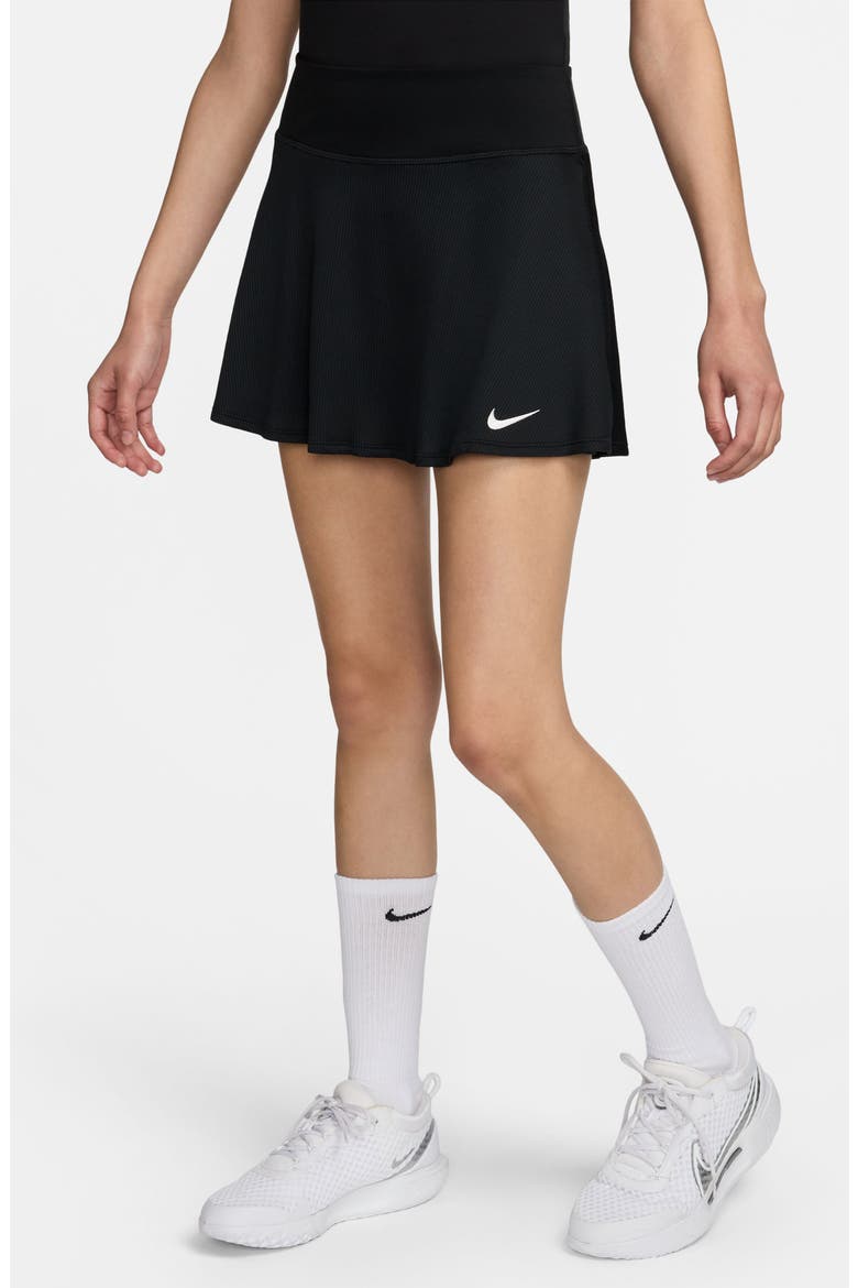 Dri-FIT Advantage Tennis Skort, Main, color, BLACK/ WHITE