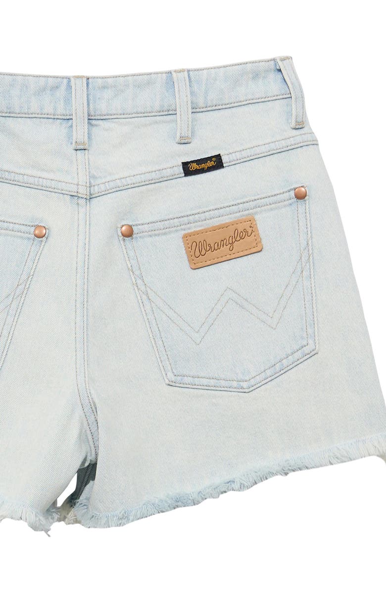 Wrangler Cowboy High Waist Denim Cutoff Shorts, Alternate, color, 