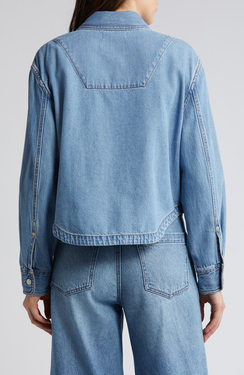 Madewell Denim Crop Shirt, Alternate, color, 