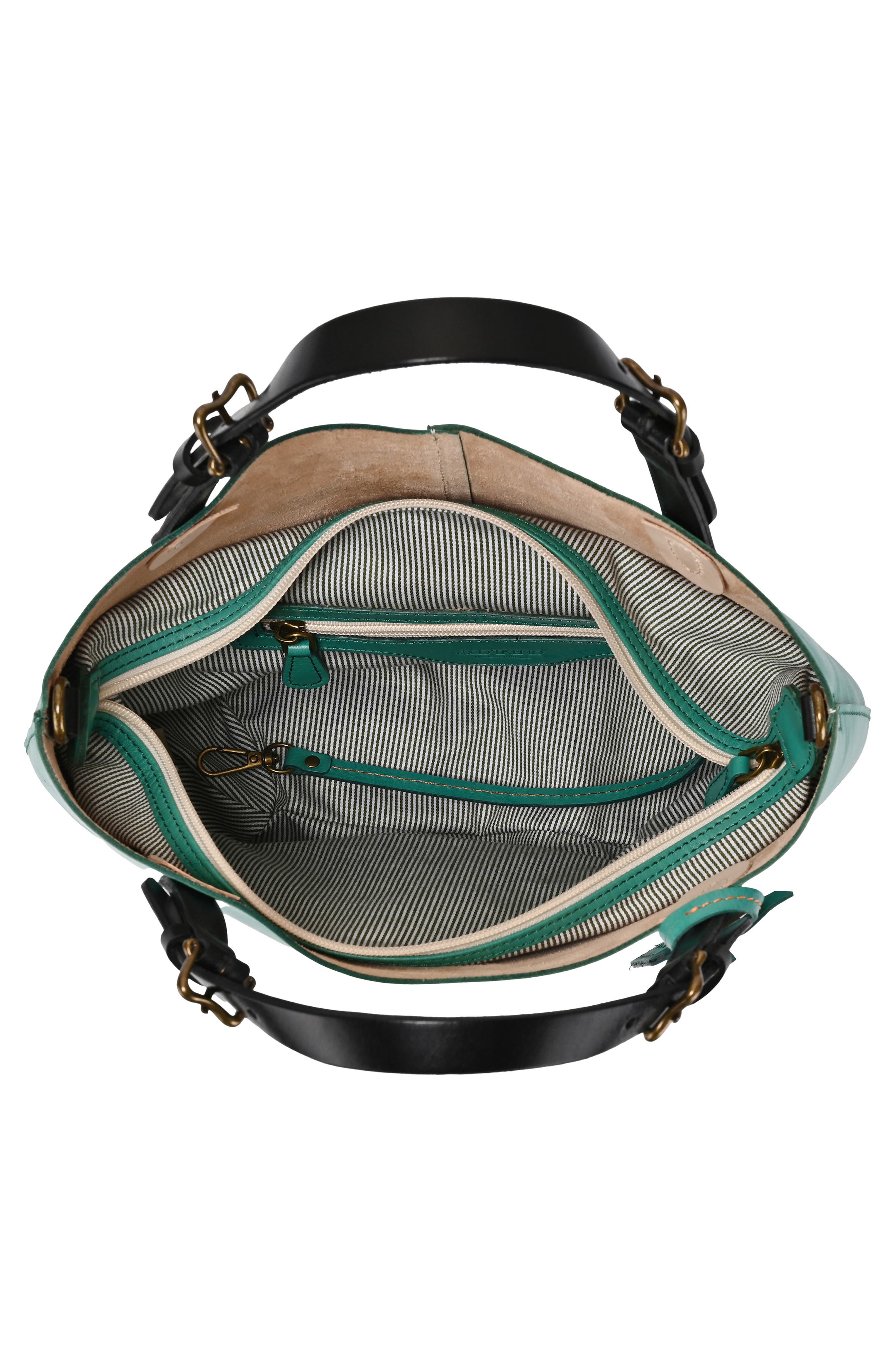 OLD TREND Dip Dye Leather Mini Tote, Alternate, color, Aqua