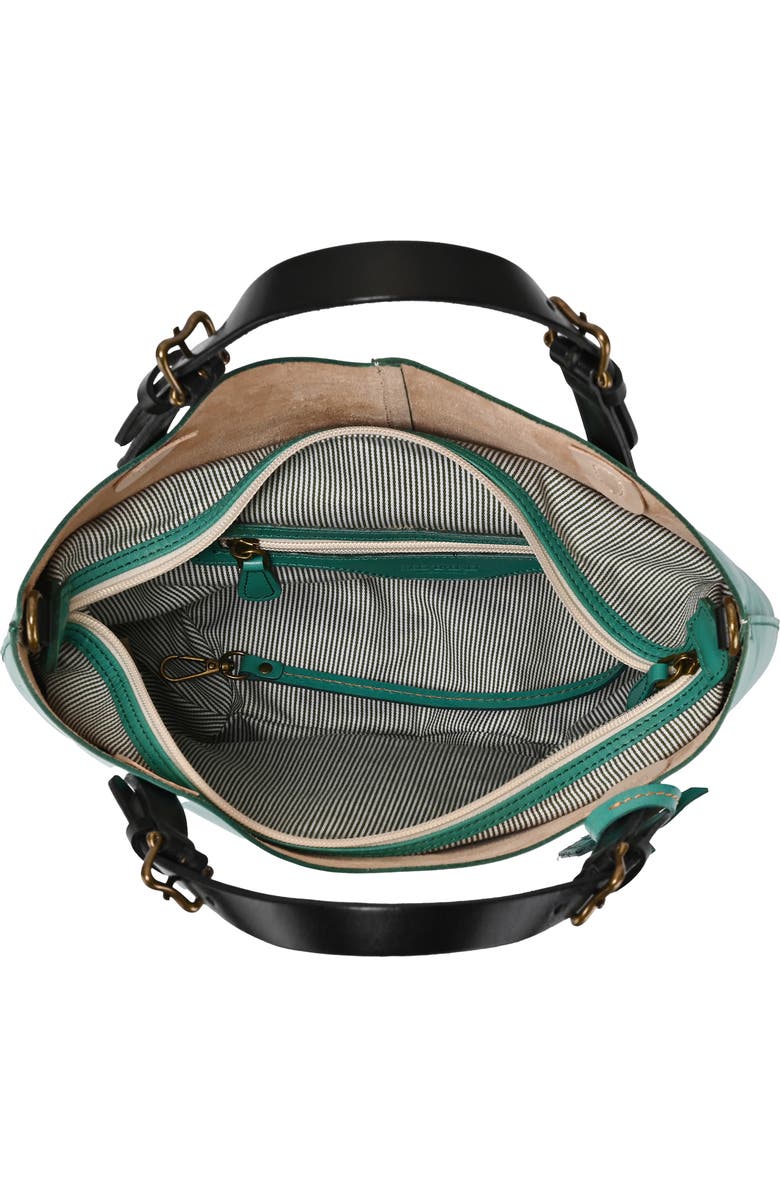 OLD TREND Dip Dye Leather Mini Tote, Alternate, color, Aqua