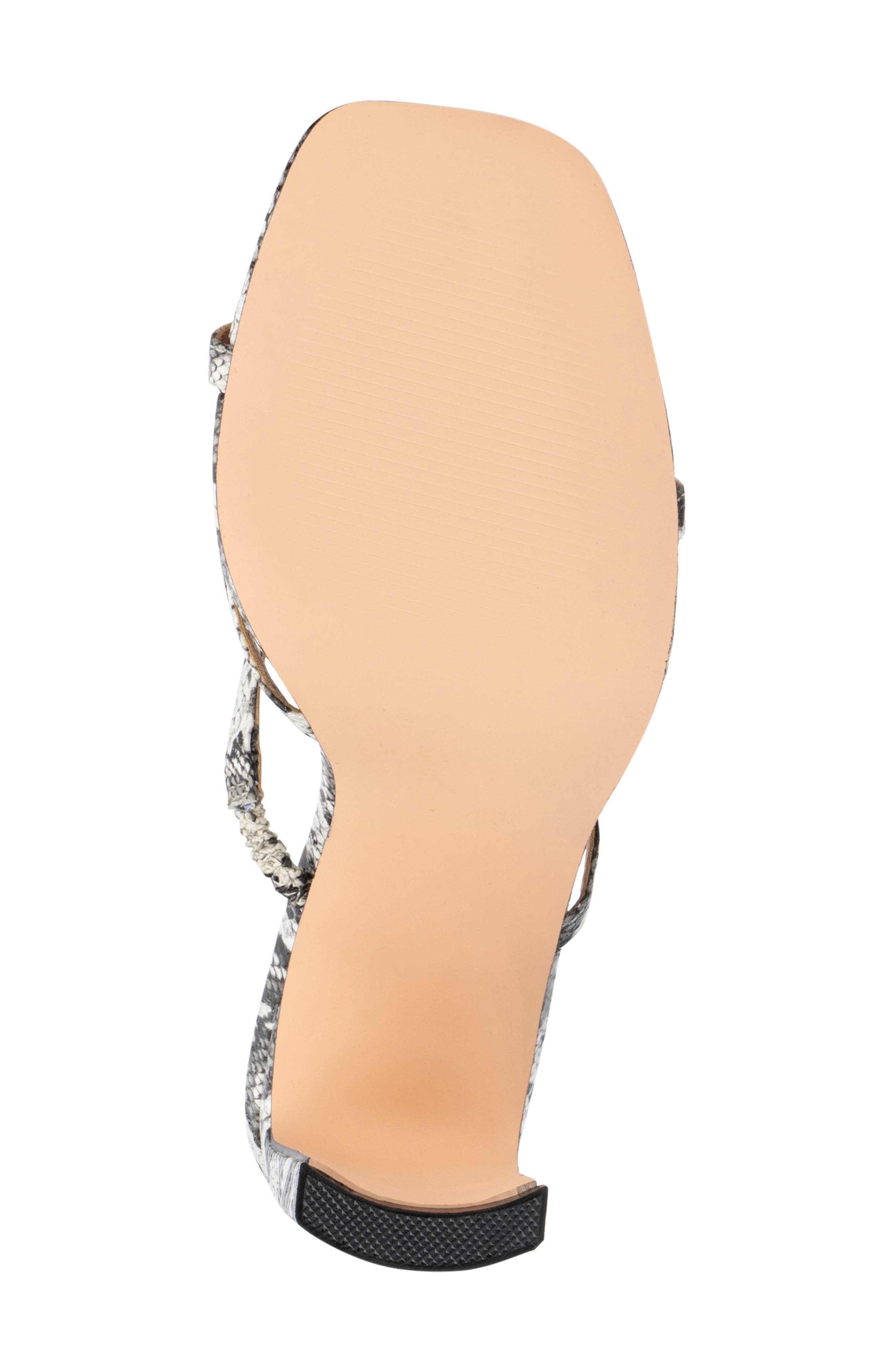 NEW YORK AND COMPANY Brendi Snakeskin Print Sandal, Alternate, color, Black/ White