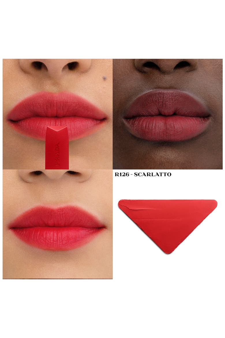 Monochrome Soft Matte Refillable Lipstick, Alternate, color, R126 SCARLATTO - Pink red