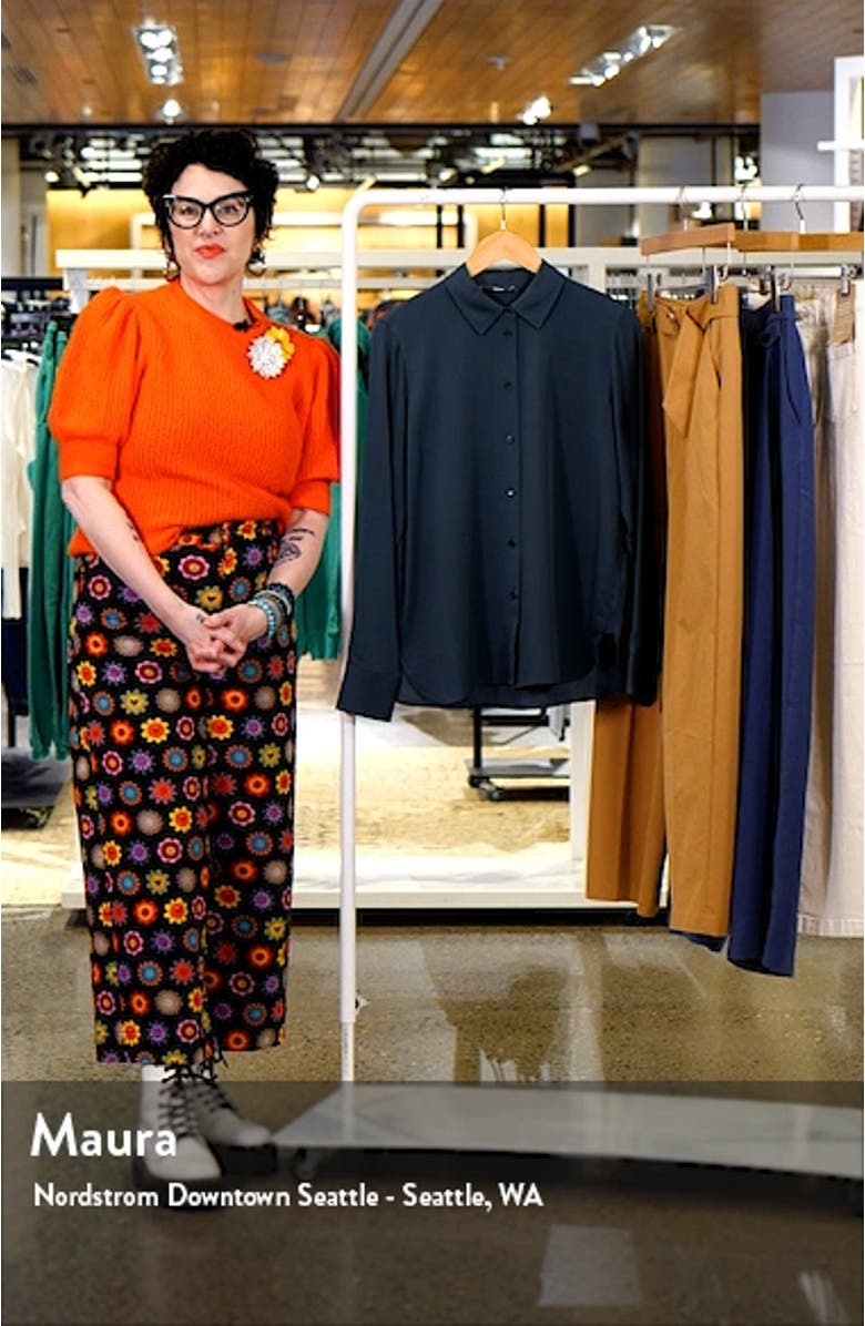 Stretch Silk Blouse, sales video thumbnail