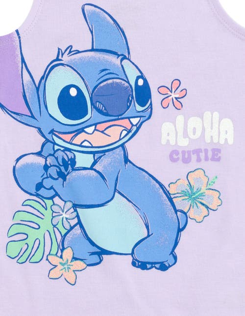 Disney Sleeveless Romper Headband Set In Purple