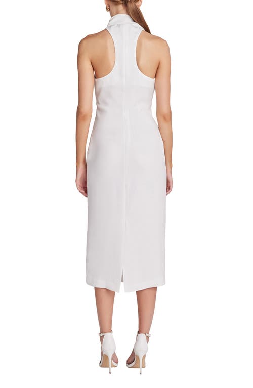Endless Rose Choker Tie Sleeveless Midi Dress In White