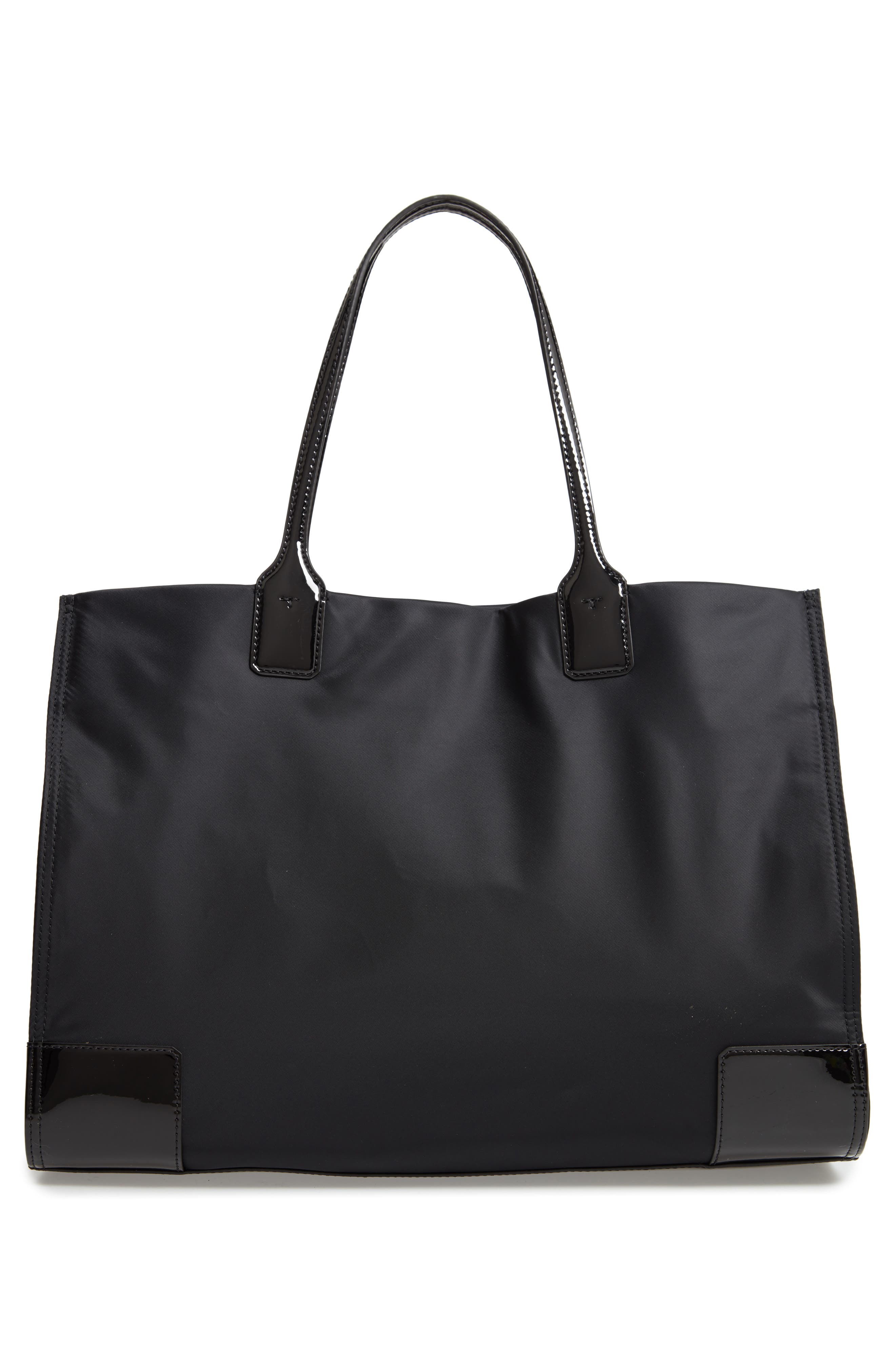 Tory Burch Ella Patent Nylon Tote, Alternate, color, 