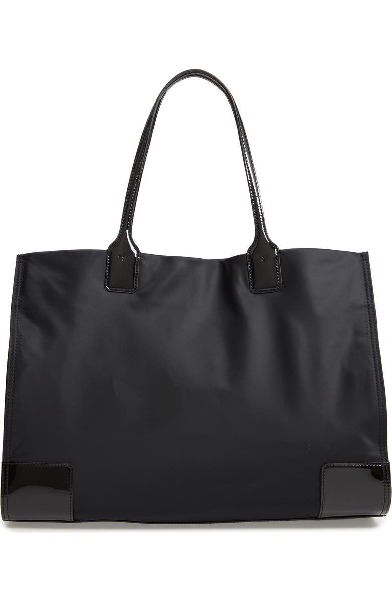 Tory Burch Ella Patent Nylon Tote, Alternate, color,