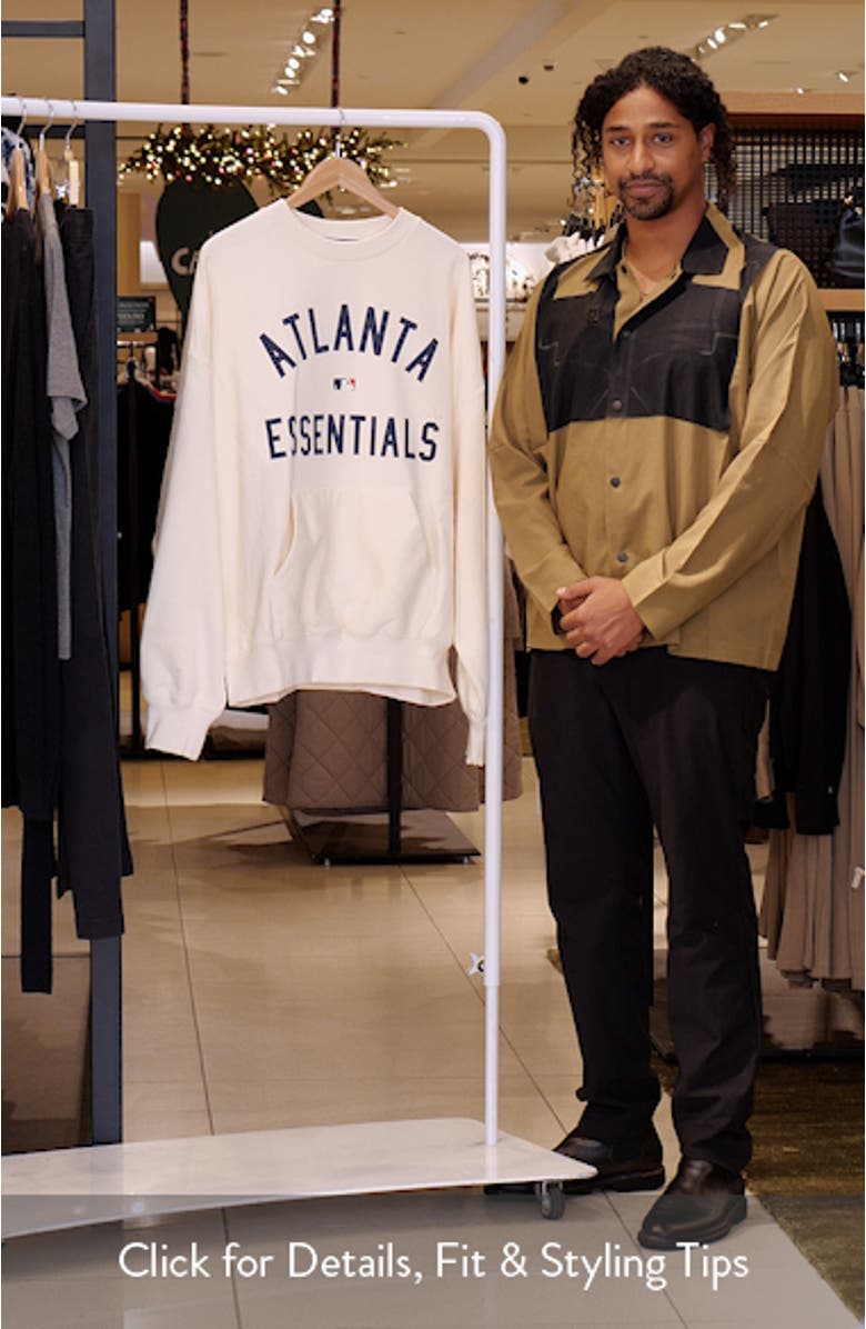 Braves Sport Fit Crewneck Sweatshirt, sales video thumbnail