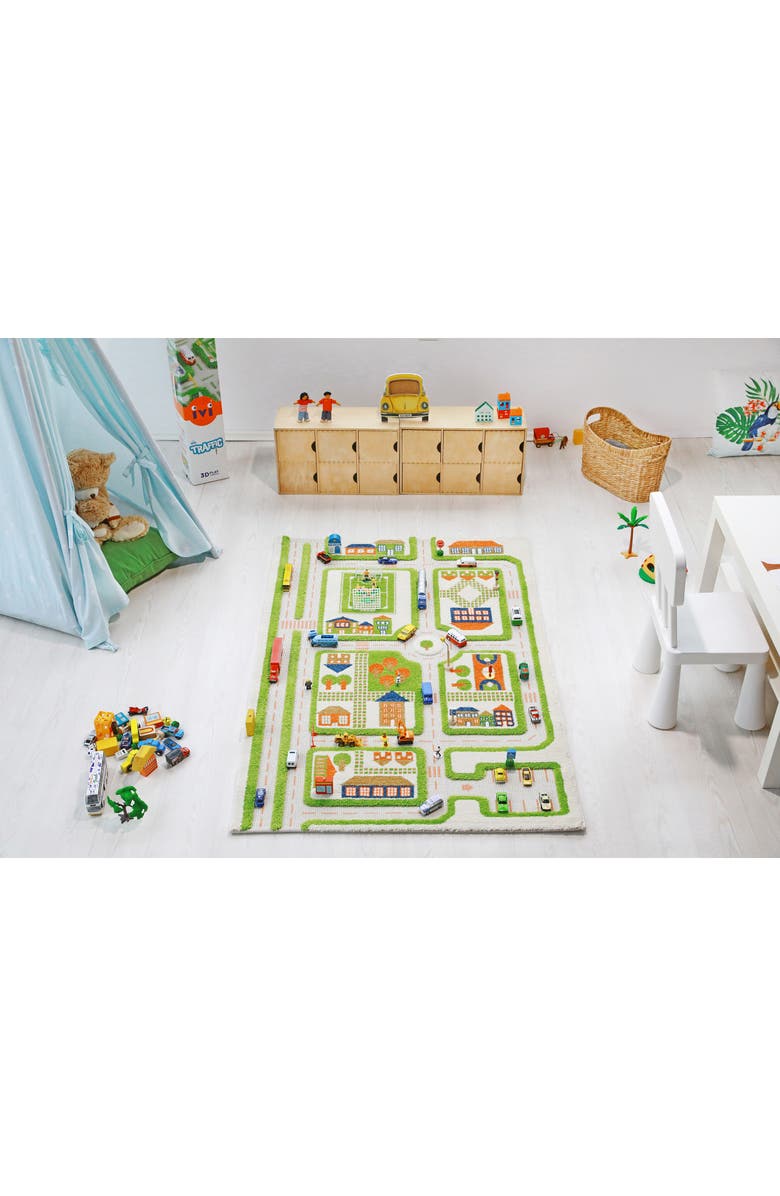 IVI Traffic Play Rug, Alternate, color, 