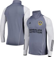 adidas Men's adidas Gray LA Galaxy Warm Raglan COLD.RDY Top