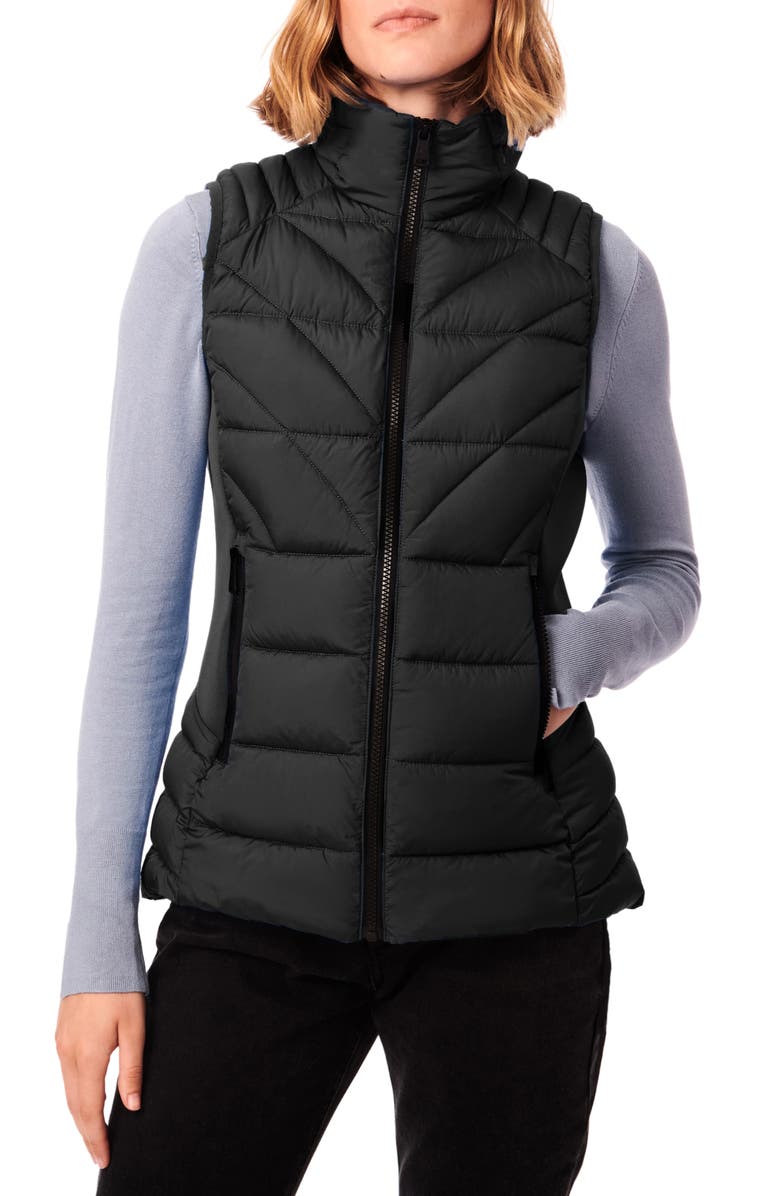 Bernardo Water Resistant Packable Puffer Vest, Main, color, 