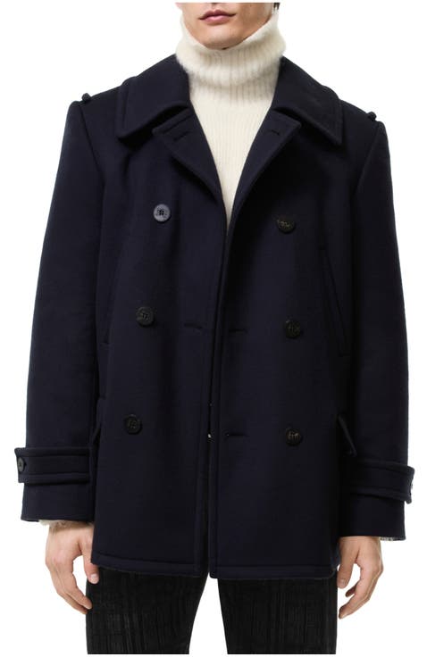 Wool Cashmere Pea Coat