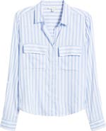 beachlunchlounge Fallon Crop Button-Up Shirt