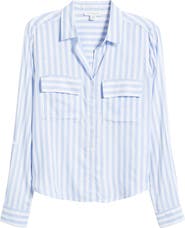 beachlunchlounge Fallon Crop Button-Up Shirt