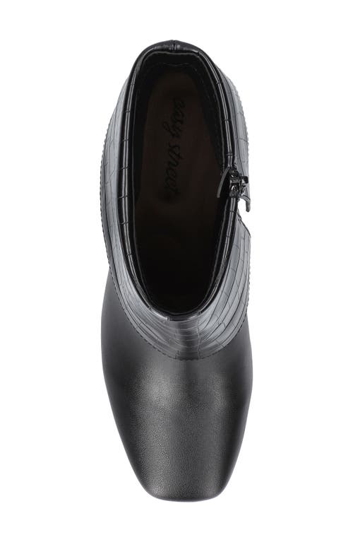 Easy Street Sutton Foldover Cuff Platform Bootie In Black
