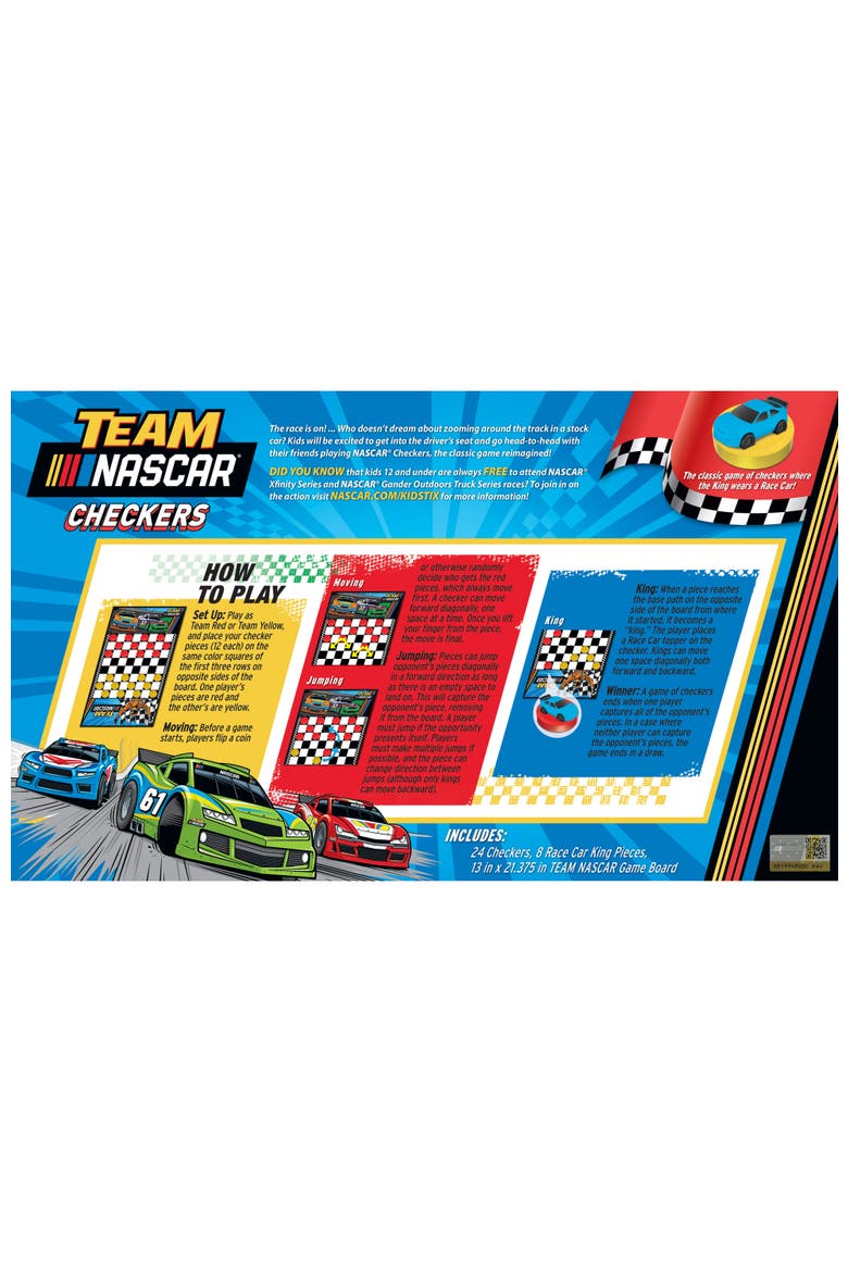 NASCAR Checkers Board Game, Alternate, color, Multicolor