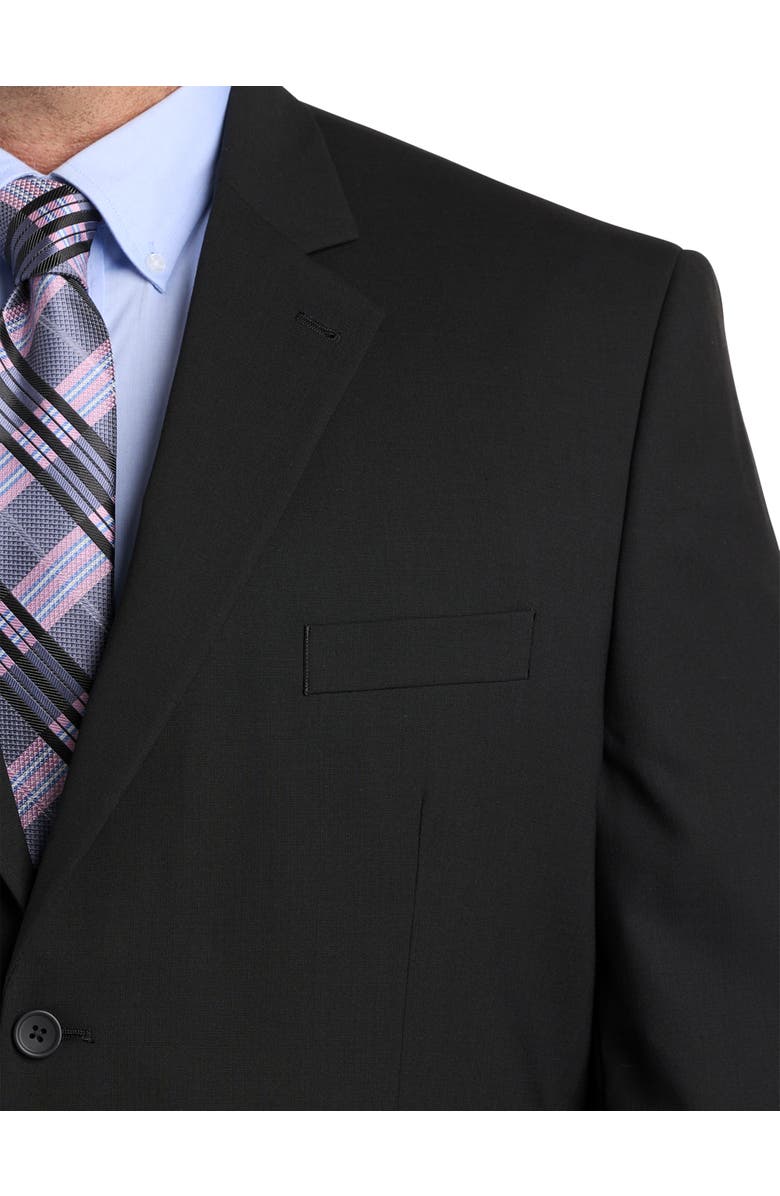 Oak Hill by DXL Big & Tall Perfect Fit Jacket-Relaxer Suit Jacket V2, Alternate, color, Black