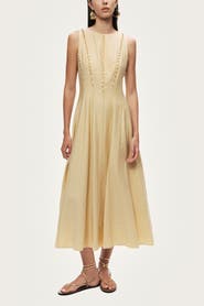 Nocturne Sleeveless Textured Midi Dress