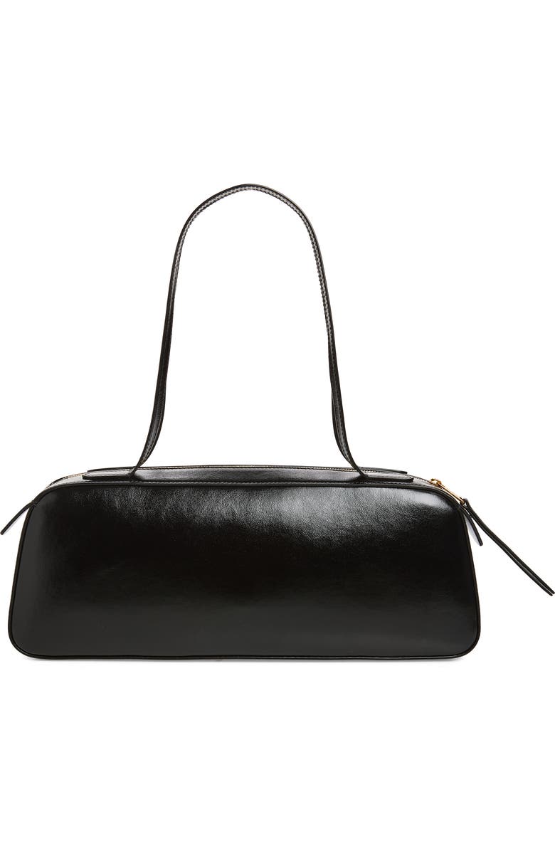 Khaite Simona Leather Shoulder Bag, Alternate, color, Black 200
