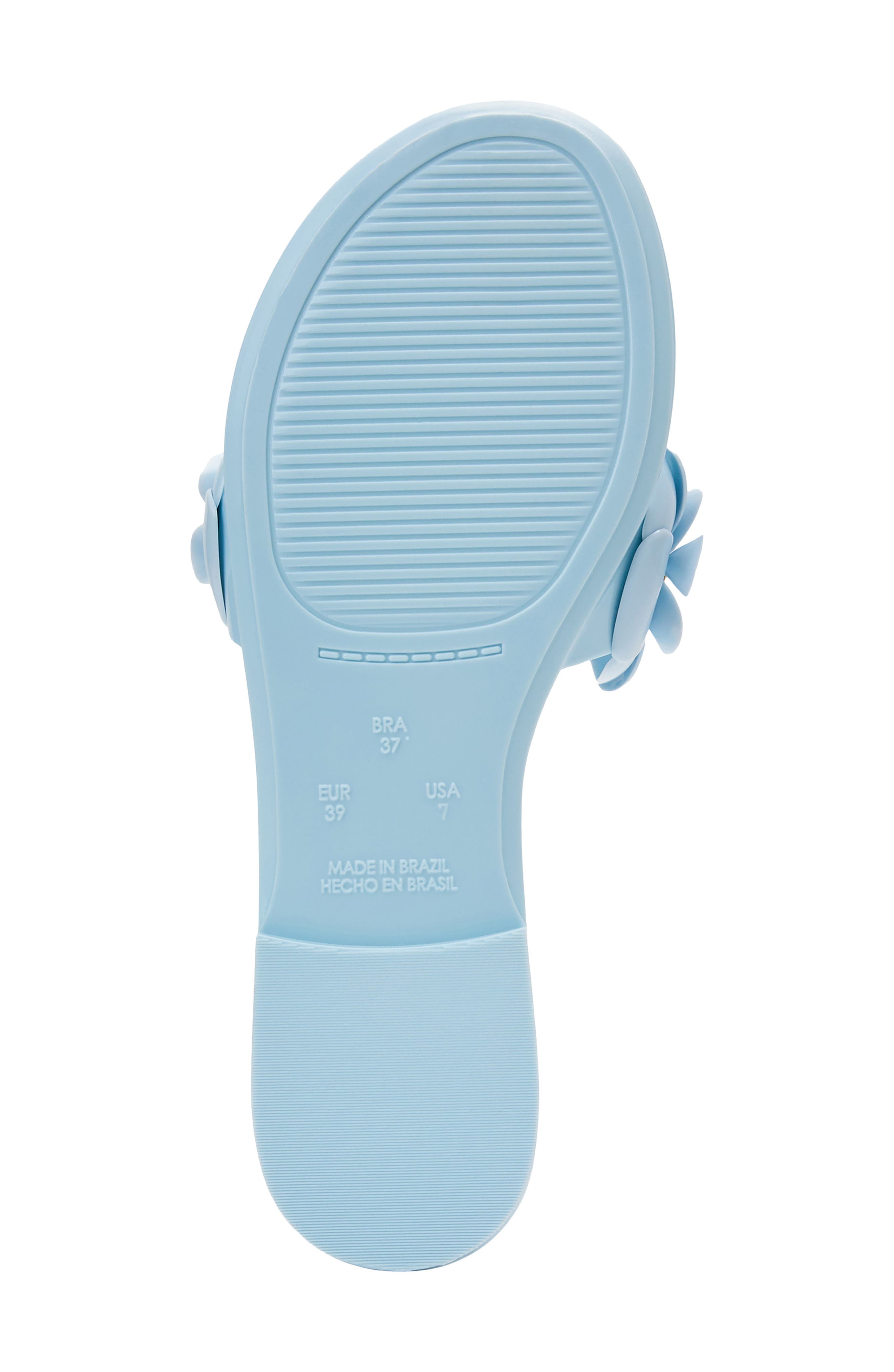 Amelia Flower Jelly Sandal, Alternate, color, BABY BLUE