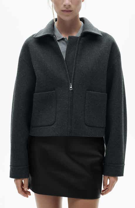 MANGO Faux Leather Miniskirt