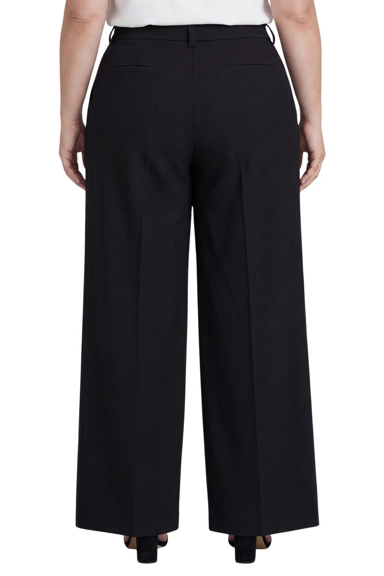 Brooke High Waist Wide Leg Trousers, Alternate, color, BLACK
