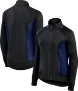 Fanatics Signature Women's Fanatics Signature Black New England Patriots Studio Fitted Full-Zip Gym Track Jacket