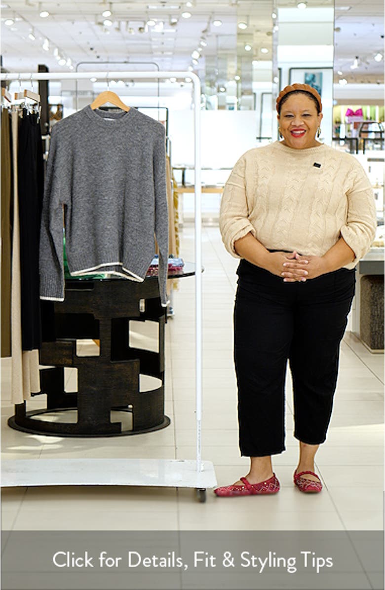 Drop Shoulder Crewneck Sweater, sales video thumbnail