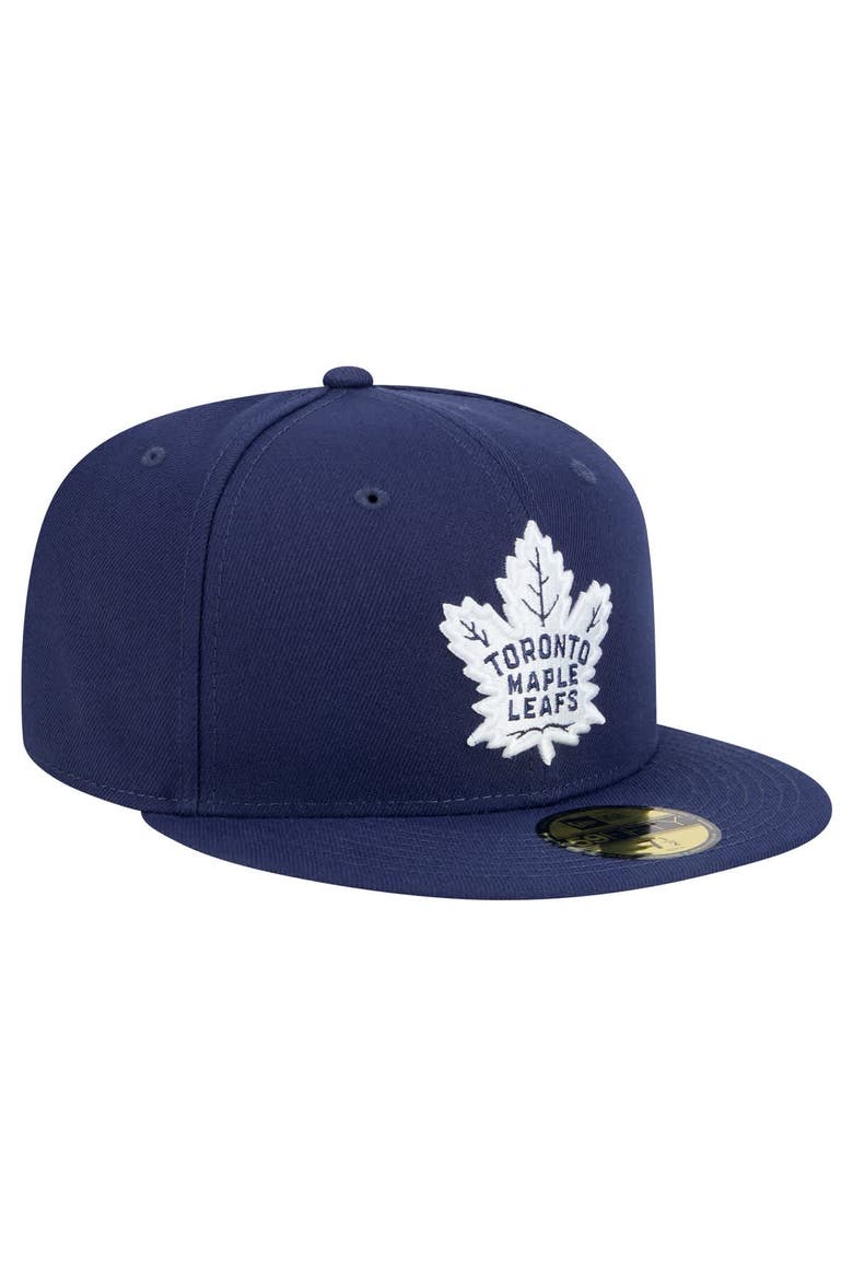 Men's New Era Navy Toronto Maple Leafs Core 59FIFTY Fitted Hat, Alternate, color, Navy
